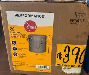 New 6GL Electric water heater