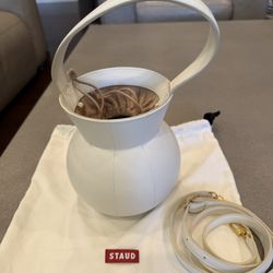 STAUD white Bucket Bag