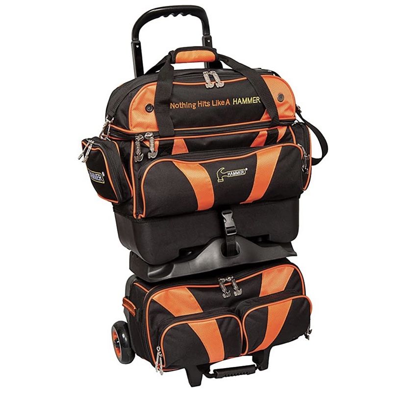 Hammer Premium 4 Ball Stackable Bag Black Orange Bowling Bag