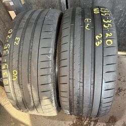 20” tires michelin 235/35/20 semi new with free installation $200
