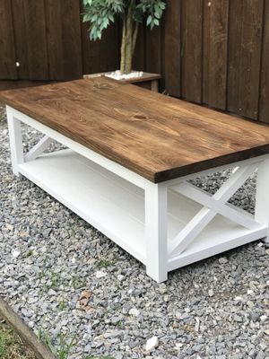 Solid Live Edge Slab Wood Coffee Table Entryway Bench Modern Solid Wood Coffee Table Farmhouse Rustic White And Brown For In Allen Tx