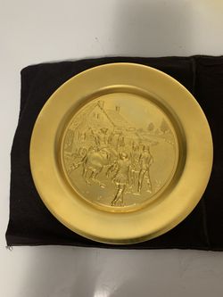 🍀Hamilton Mint 24kt Gold Plated Pewter Bicentennial Decor Plates ofrecemos facilidades de pago cada quincenal o mensual, We offer payment facilities