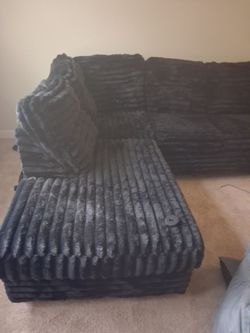 Black Boneless Couch