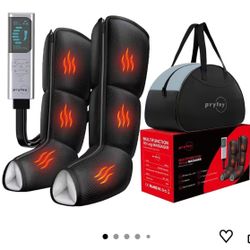 New Heated Leg & Foot Compression Massager – Air Compression Boots