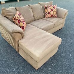 FREE DELIVERY - Ashely Brown Color Sectional Reversible chaise (Look my profile for more options)