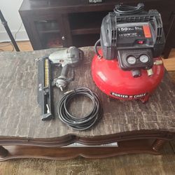 Framing Nailer Holes And Porter Cable Air Compressor
