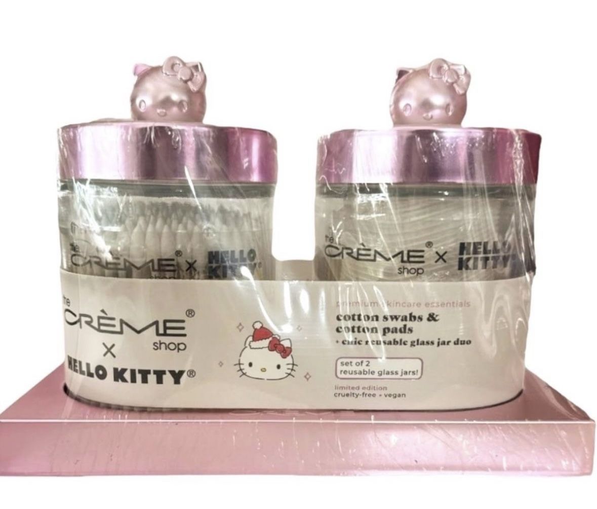 The Creme Shop Hello Kitty Cottons swabs & Cotton Pads Set of 2