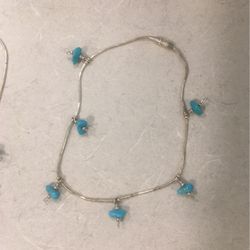 Beautiful Necklace With Matching Ankle Bracelet 