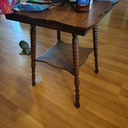 Wood Side Table 