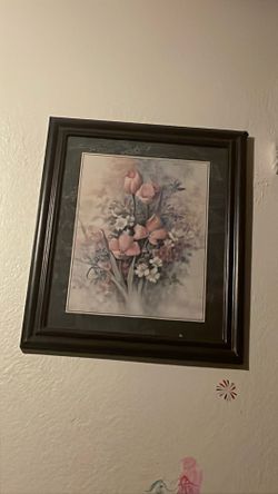 Framed Floral Art Print