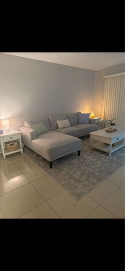 Grey sofa