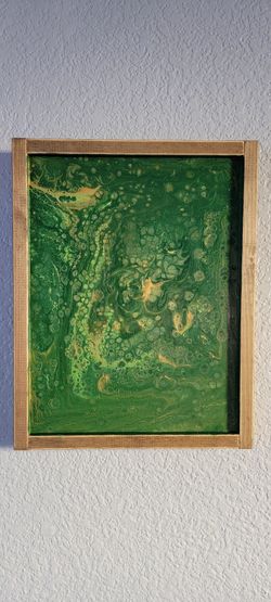 Framed Handmade Abstract Painting 