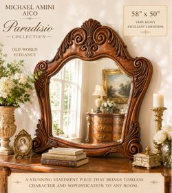 Beautiful Mirror! Michael Amini / Aico  “ Paradisio” Dresser Mirror.