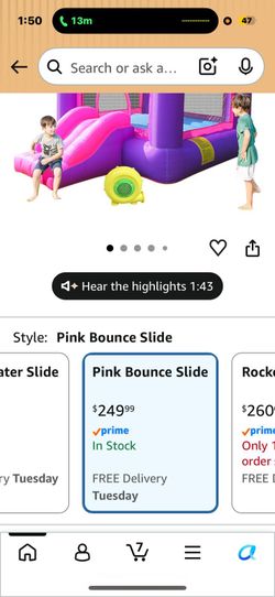 Pink bounce slide