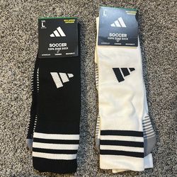 New soccer black and white socks