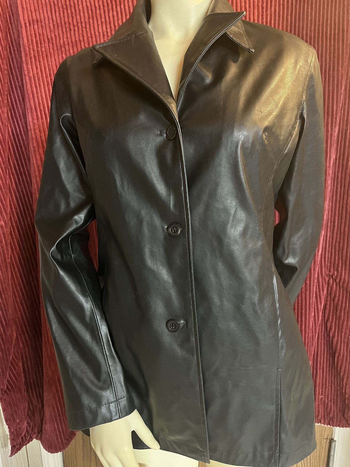 Womens Faux Leather Jacket