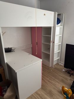 FREE IKEA twin size bunk bed/ desk