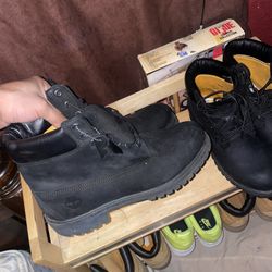 Black Timberland Boots Size 12
