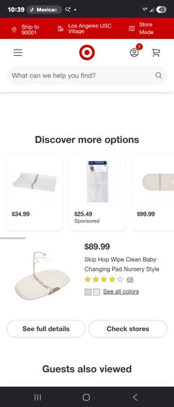 Baby changing pad nursery style