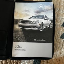 2010 Mercedes Benz C300, C350 & C63 AMG C-Class Owner’s Operator Manual User Guide Set