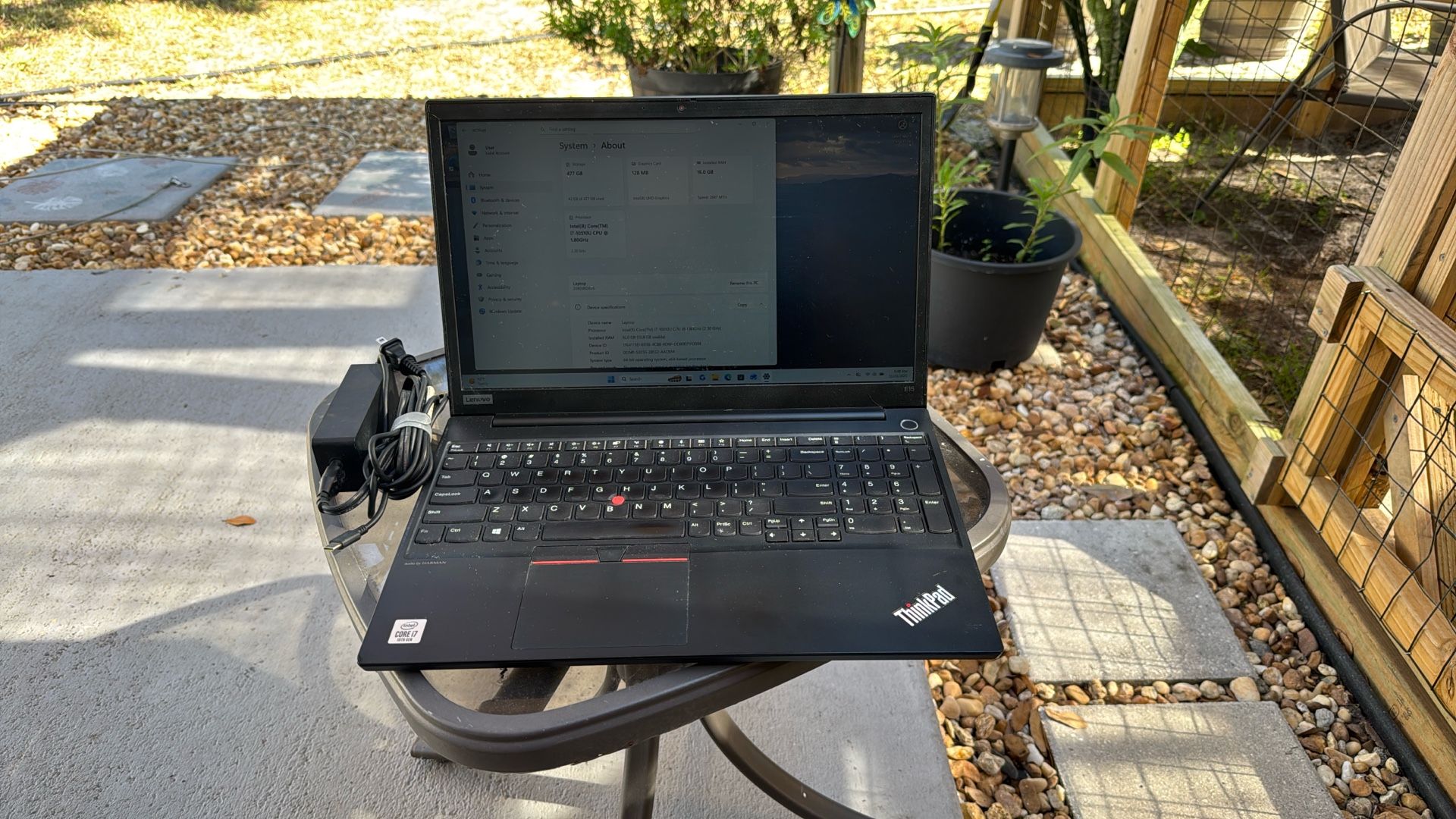 Lenovo Thinkpad E15 Laptop I7-10510u 1.8ghz 16gb Ram 500gb M.2 Windows 11 Pro