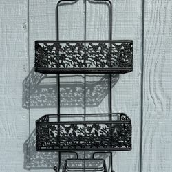 Beautiful Black Shower Caddy in Excellent Condition 