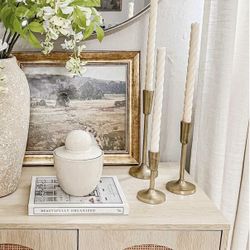 Threshold  Gold Taper Candle Holders 