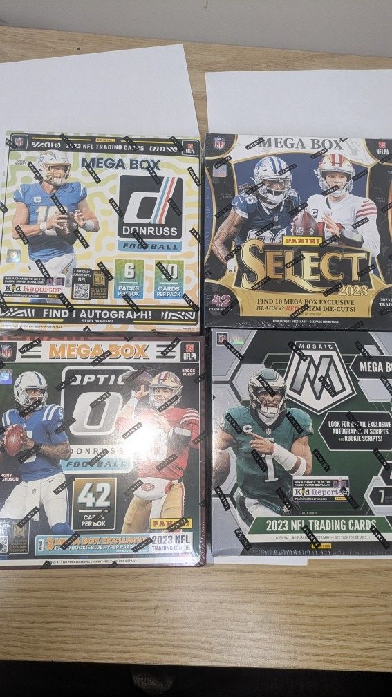 2023 panini optic donruss mosaic select football mega lot of 4.