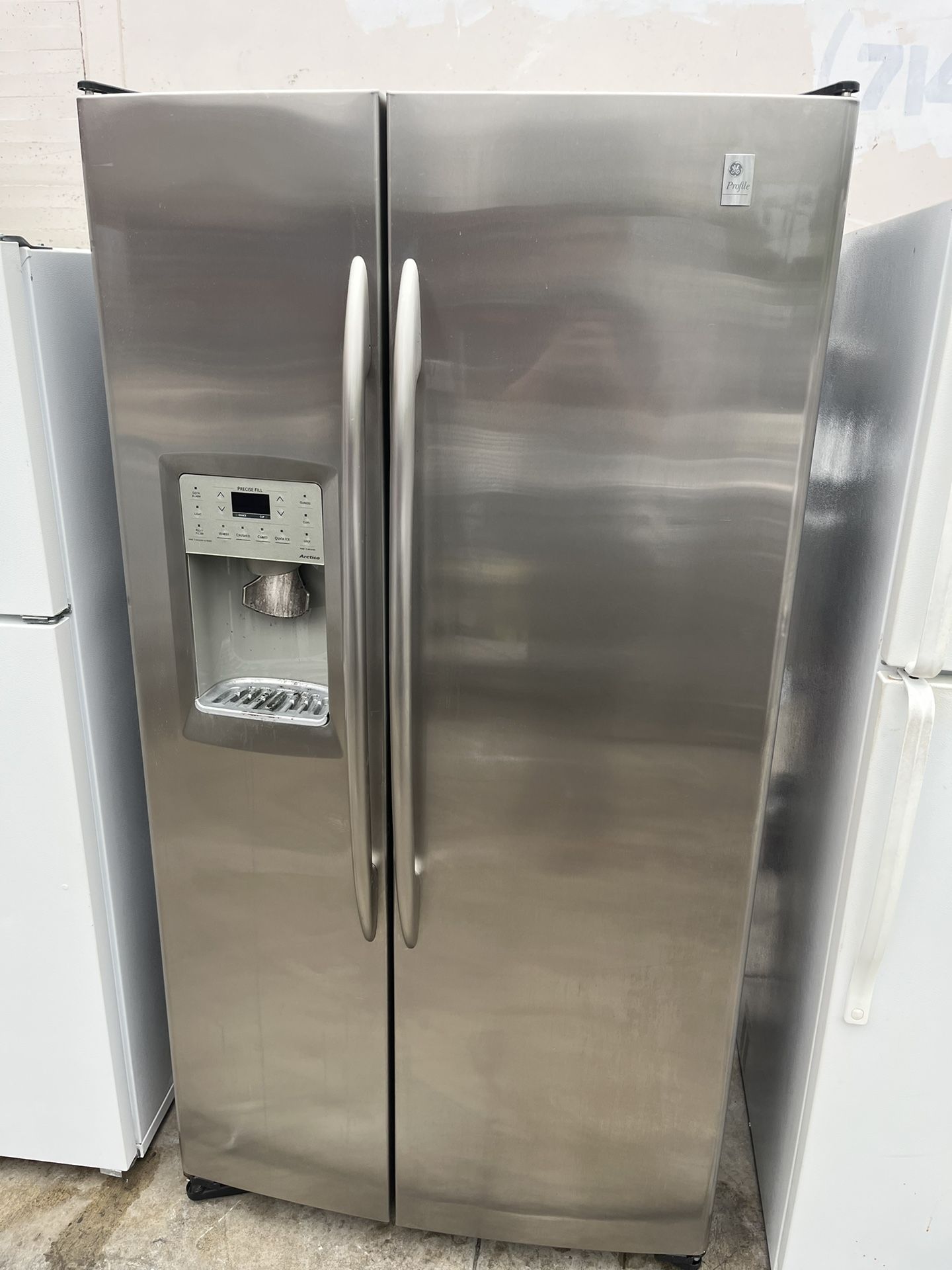 GE profile Side By Side Stainless Steel Refrigerator for Sale in
