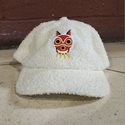 Princess Mononoke Adjustable Adult Size Sherpa Baseball Cap NWT Manga Anime