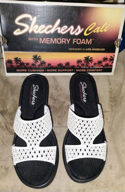 Skechers Cali Memory Foam Slide Sandals