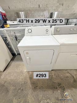 Amana Front-Load Dryer White (#293) SEE PRICE DESCRIPTION