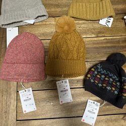 New. Zara. Kids Beanies. $10/each 