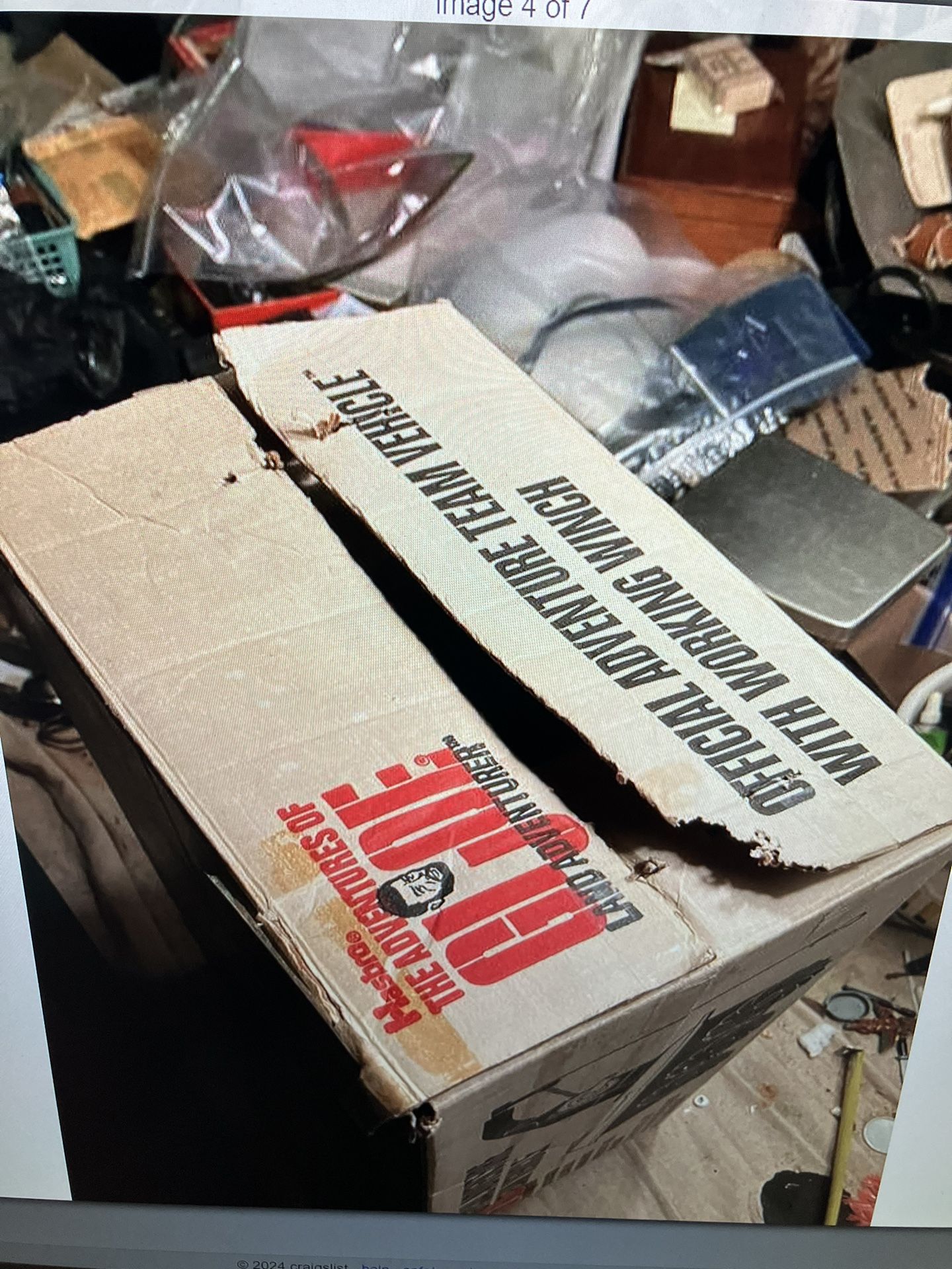 VINTAGE GI JOE ADVENTURE TEAM VEHICLE And ATV BOX