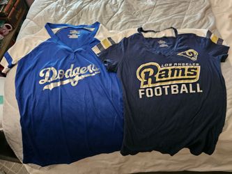 Womens Dodger/Rams Shirts Size Small