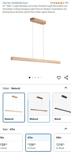 Yindesign Wooden Led Linear Pendant Light