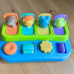 Fisher Price Poppin Pals Pop Up Jungle Zoo Animals Baby Toddler Busy Developmental Play Toy