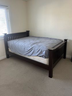 Wood Mission Style Bed Frame