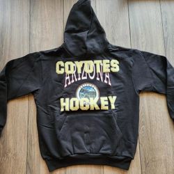 Arizona Coyotes Men's Black Icey Rhuigi Pullover Hoodie Size Medium 