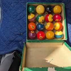 Set Of Billard Table Balls