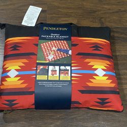Pendleton 60x72 Outdoor Packable Blanket Short  Sands Multi Water Resistant NEW