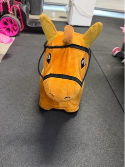 kids inflatable ride-on bouncing horse