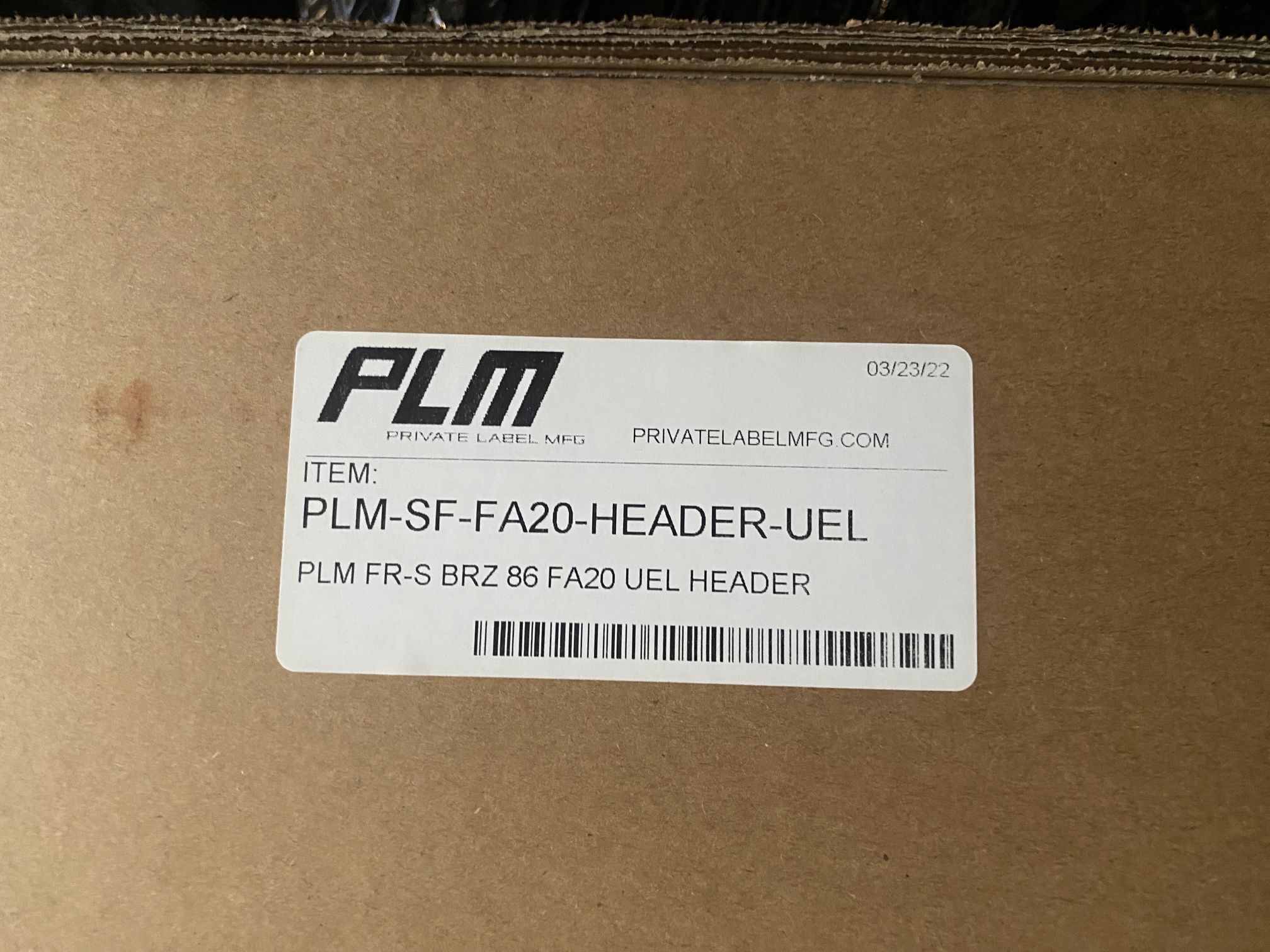 PLM Power Driven FRS BRZ 86 Gr86 UEL FA20 Unequal Length Header