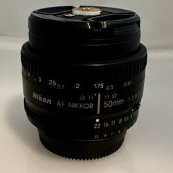 Nikon 50mm Lens 1.8