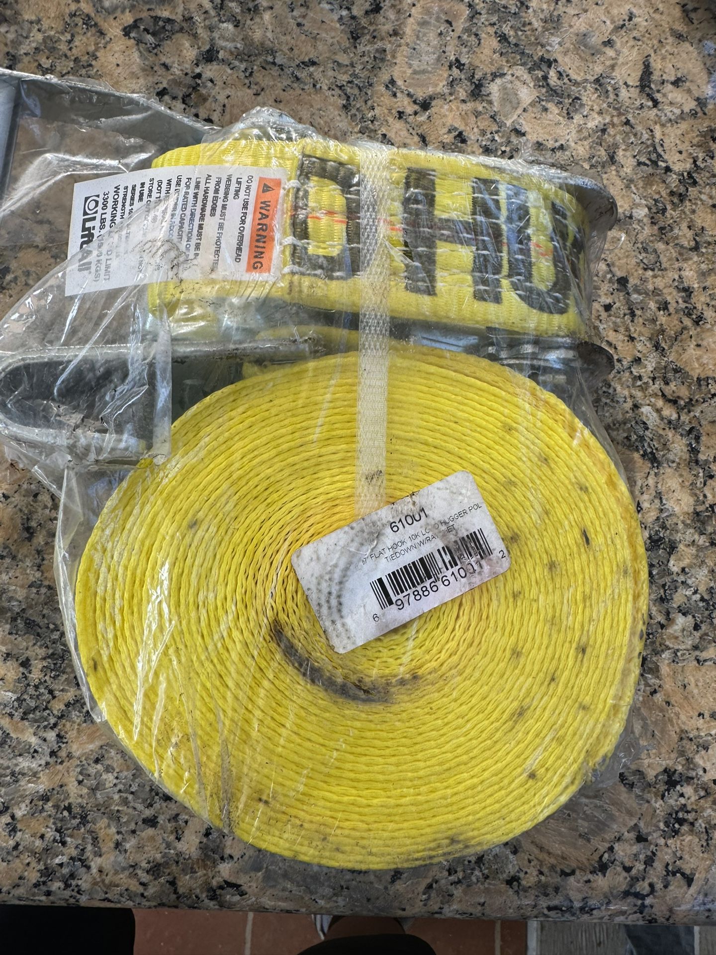 Lift All 61001 2"x27' #10000 LoadHugger Tiedown Ratchet Buckle with Hook