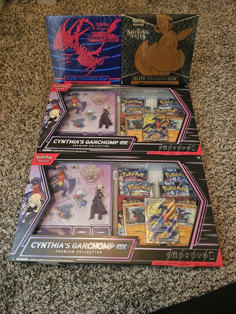 Pokemon Darkness Ablaze, Shining Fates, Cynthia's Garchomp