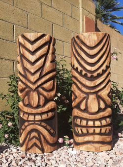 ALOHA  Tiki Statues Masks Signs Cast Stone Tropical Yard Art