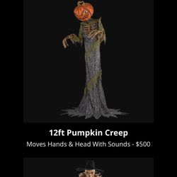 Halloween 12 Ft Pumpkin Creeper 