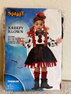 Costume Kreepy Klown Toddler Size 2T