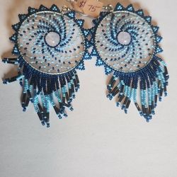 Authentic Beaded Dream Catchers Earrings 